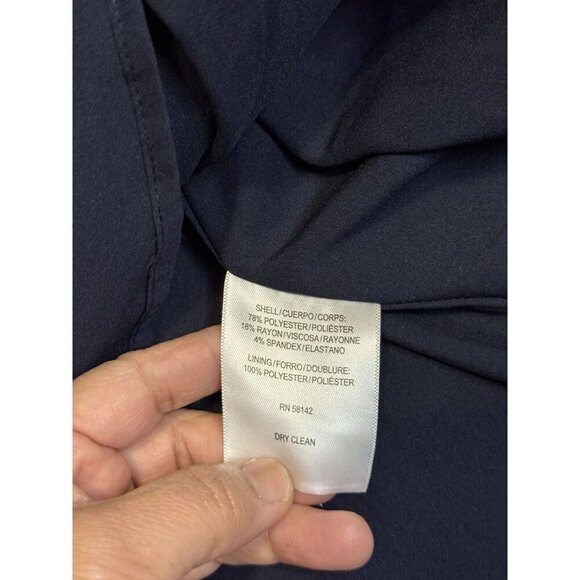 NWT GAL MEETS GLAM Celeste Blue Fit Flare Dress Long Sleeve Career Party Prep 6 - Picture 10 of 13